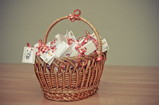 Целую корзину подарков мы приготовили для наших клиентов