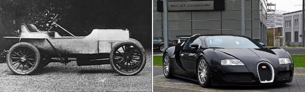Первая и одна из последних моделей Bugatti