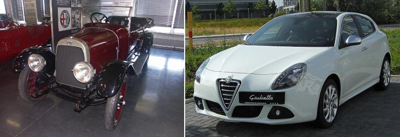 Первая и одна из последних моделей Alfa Romeo