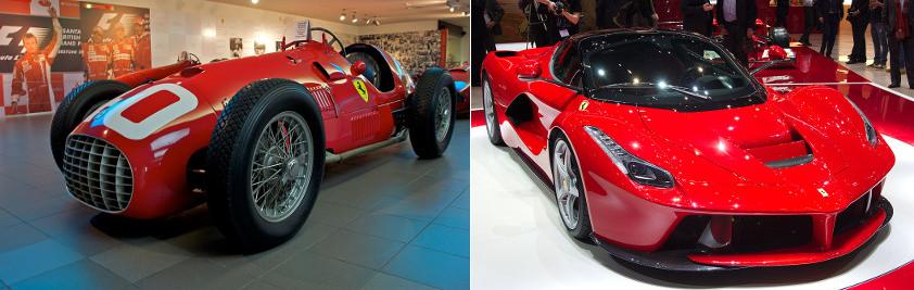 Одна из первых и одна из последних моделей Ferrari