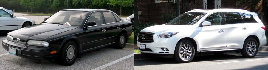 Первая и одна из последних моделей Infiniti