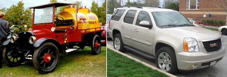 Первая и одна из последних моделей GMC