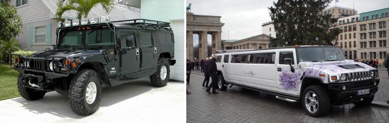 Первая и одна из последних моделей Hummer