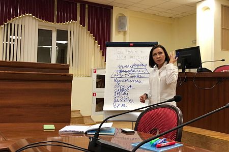 Ольга Гришина проводит мастер-класс