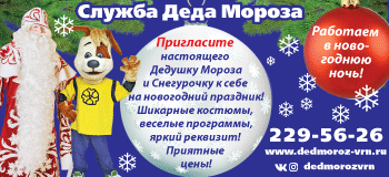 Служба Деда Мороза в Воронеже