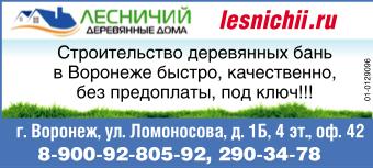 Строительство деревянных домов и бань в Воронеже