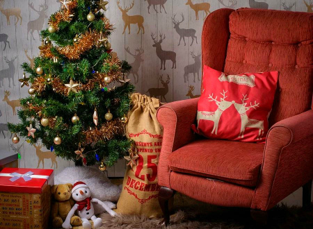 украшение дома на новый год