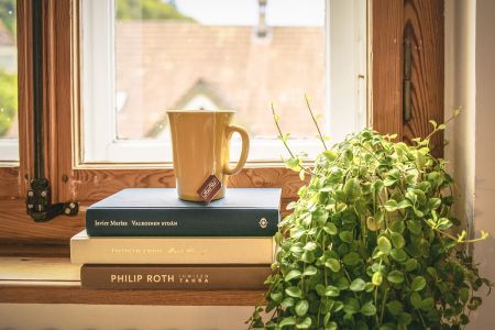 Подоконник служит дополнительным пространством в доме