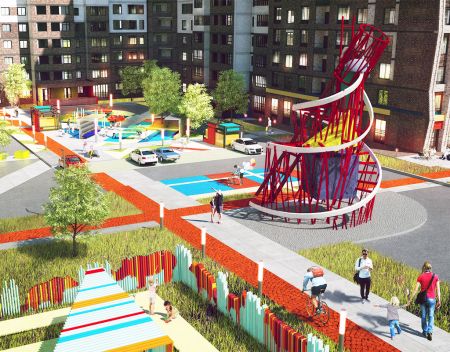 План обустройства придомовой территории в ЖК Русский авангард