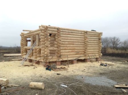 Сборка сруба