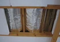 Утепление потолка мансарды