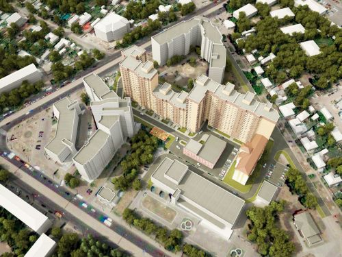 План-макет жилого комплекса Виадук